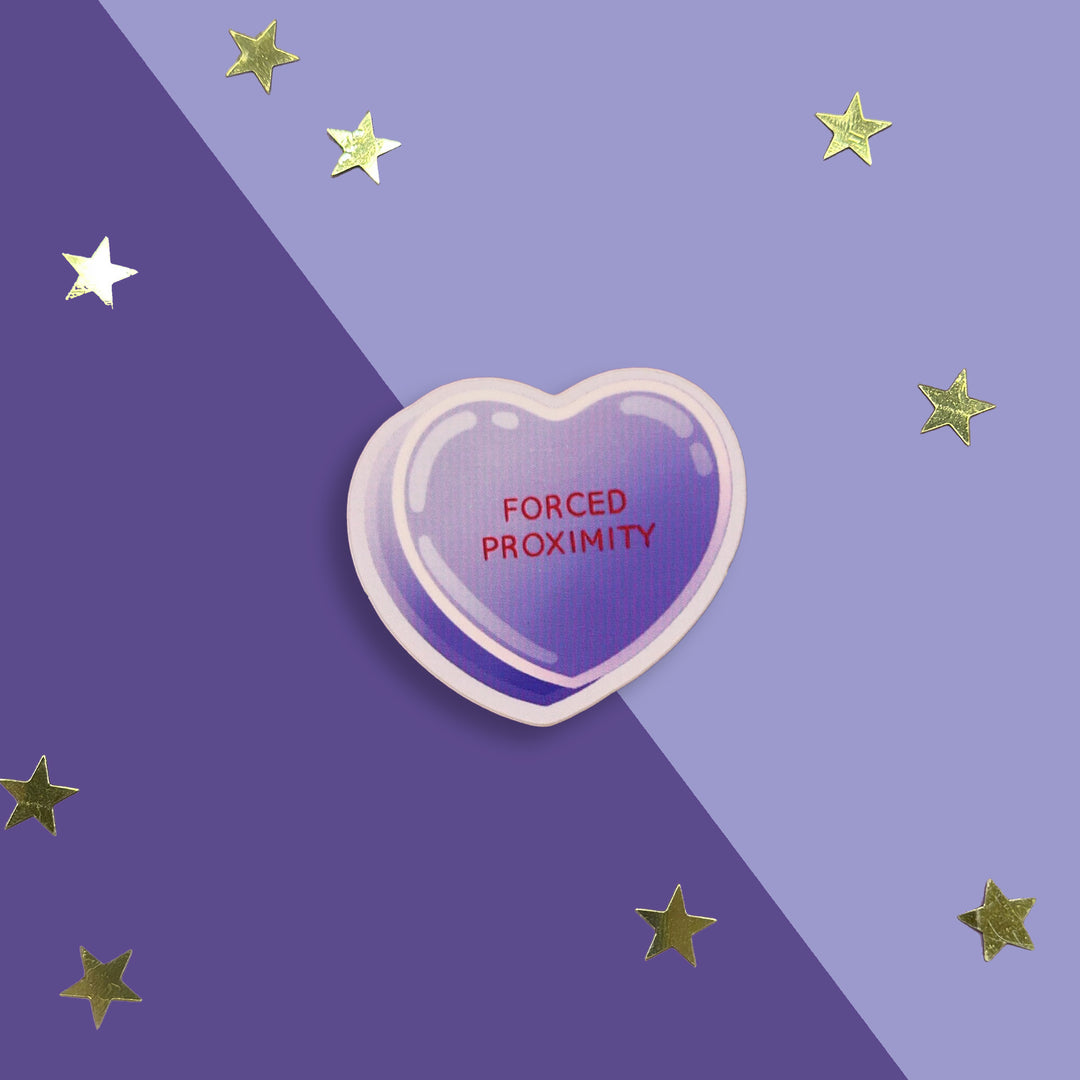 Forced Proximity - Candy Heart Sticker - The Quirky Cup Collective