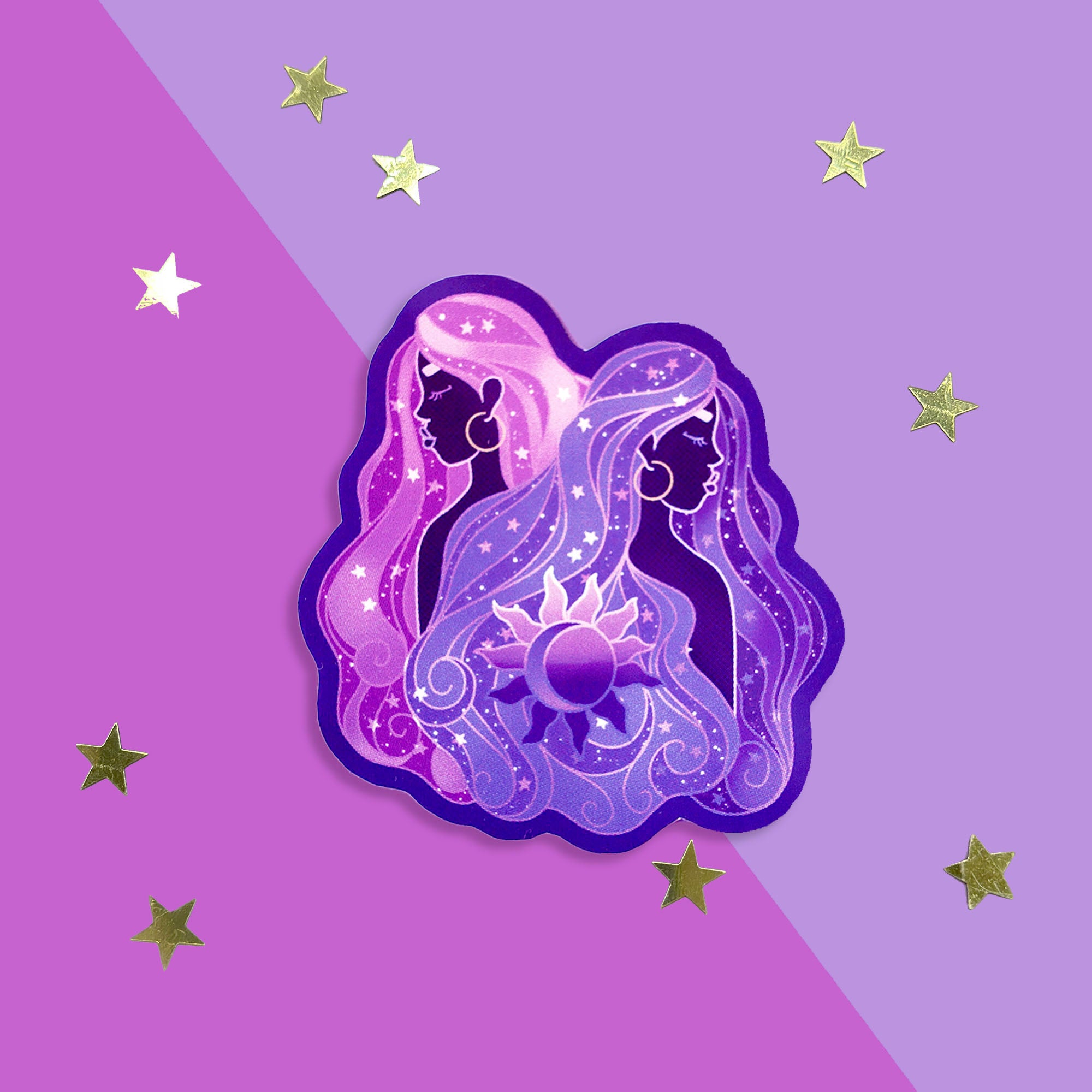 Gemini Zodiac - Sticker - The Quirky Cup Collective