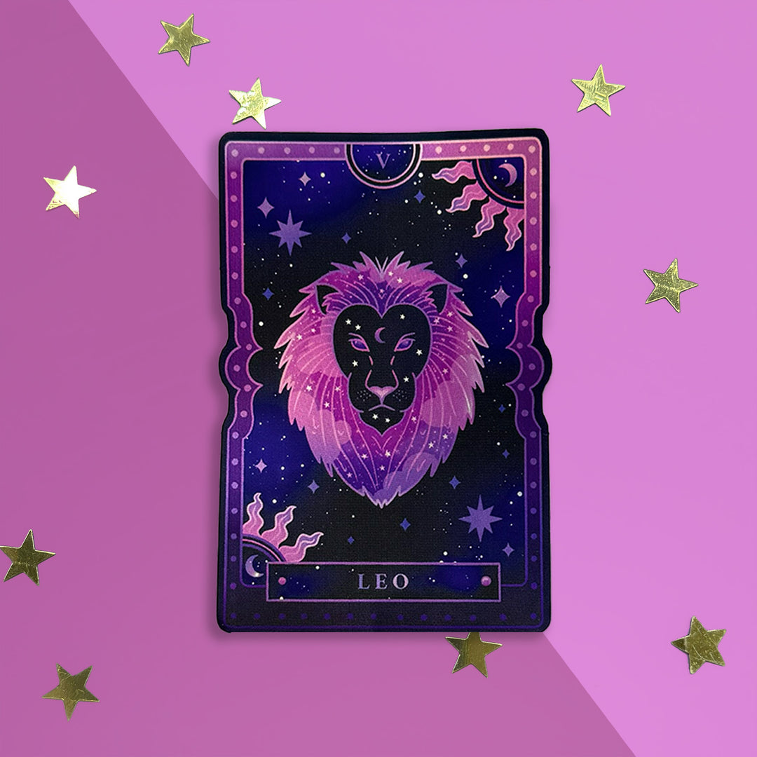 Leo - Zodiac Tarot Sticker - The Quirky Cup Collective