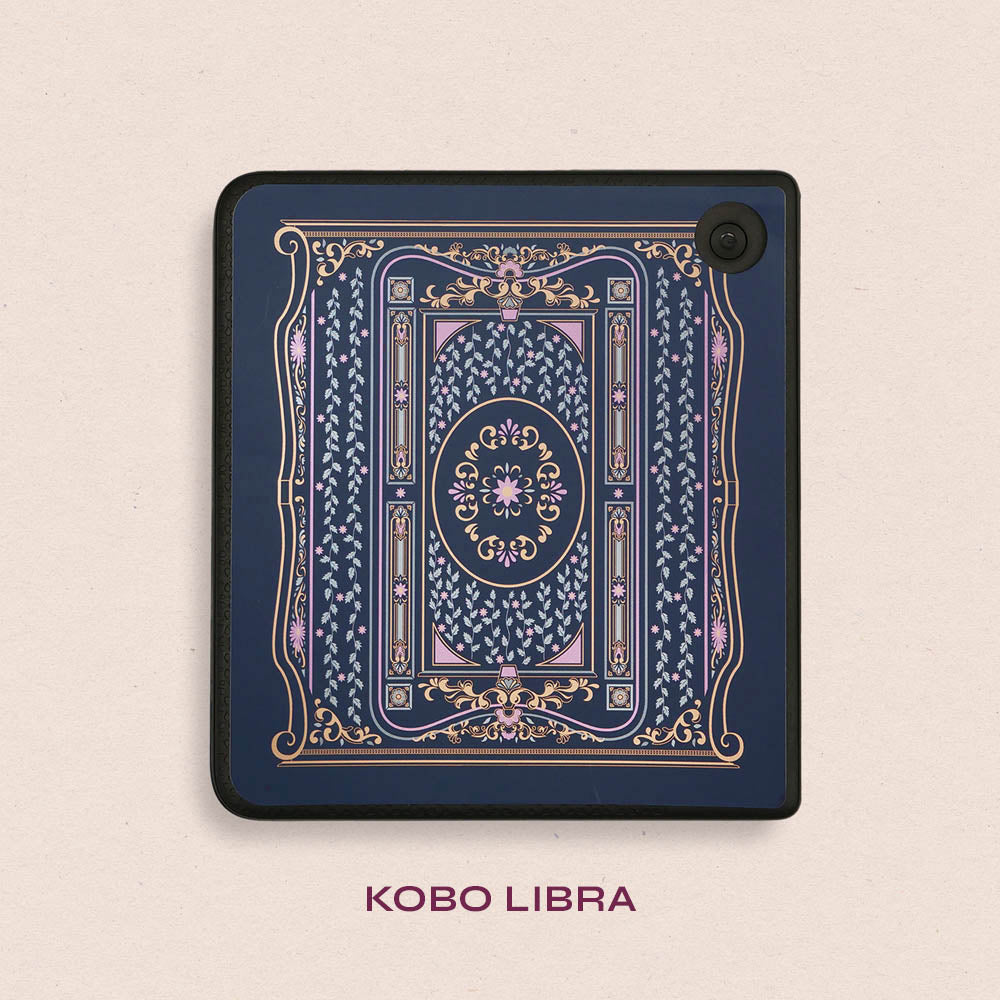 Literati Blue eReader Sticker Insert - Kobo LIbra 2 & Kobo Color 