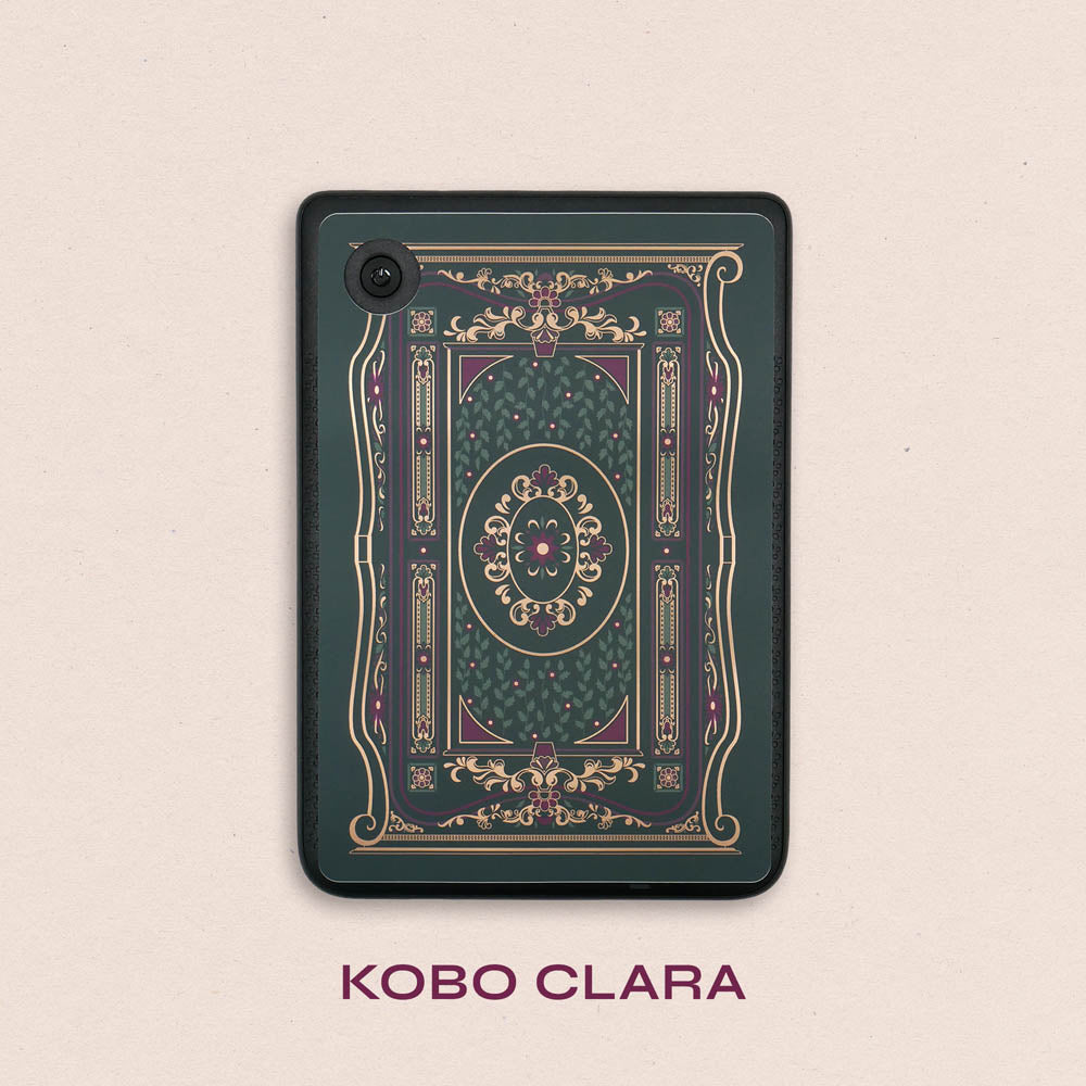 Literati Forest Green eReader Sticker Insert - Kobo Clara