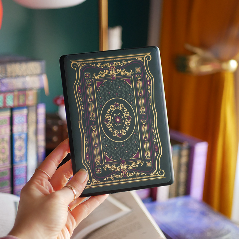 Kindle Sticker Insert - Literati Green - The Quirky Cup Collective