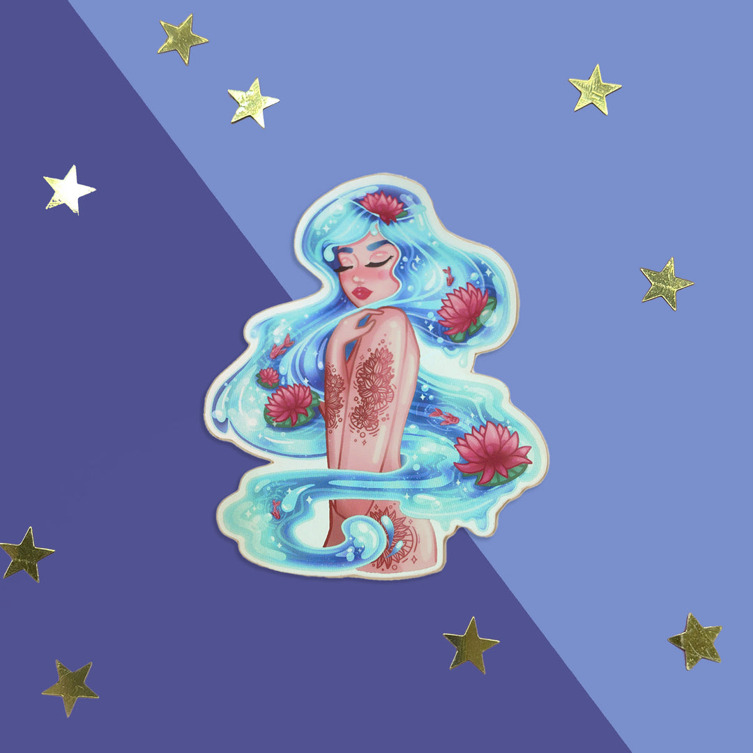 Lotus Lady Sticker