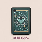 Luna Moth eReader Sticker Insert - Kobo Clara