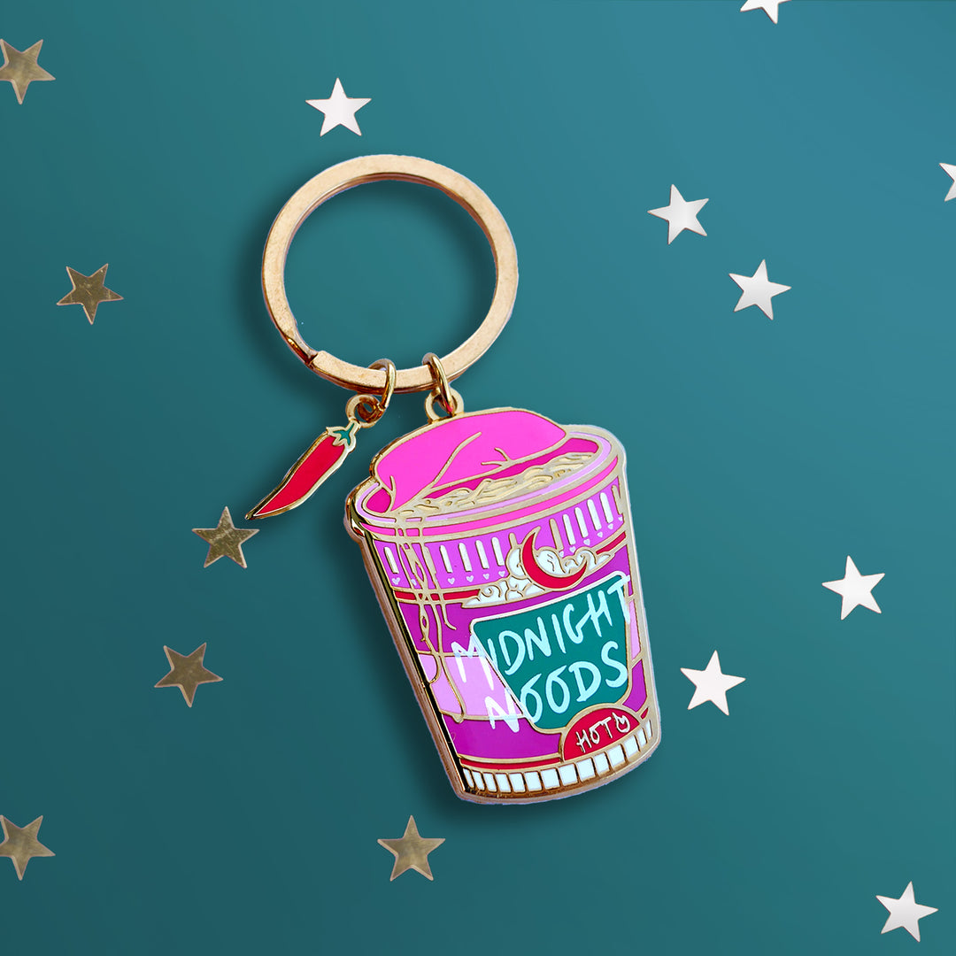 Midnight Noodles - Keyring - The Quirky Cup Collective