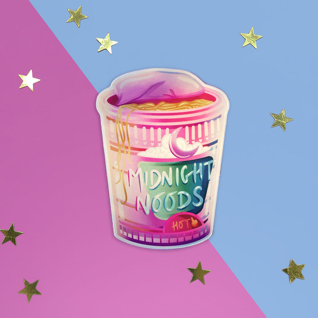 Midnight Noodles - Cup of Noodles  - Sticker - The Quirky Cup Collective