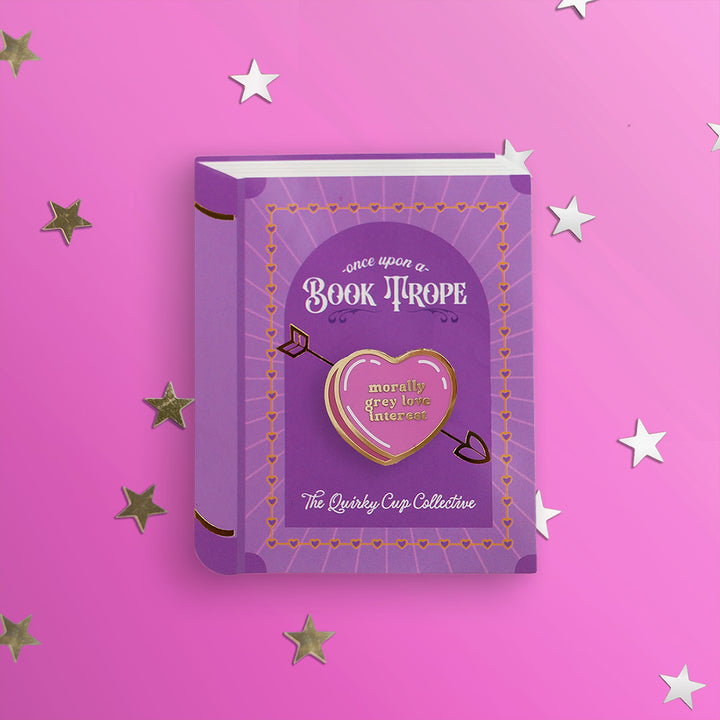 Morally Grey Love Interest - Candy Heart - Enamel Pins - The Quirky Cup Collective