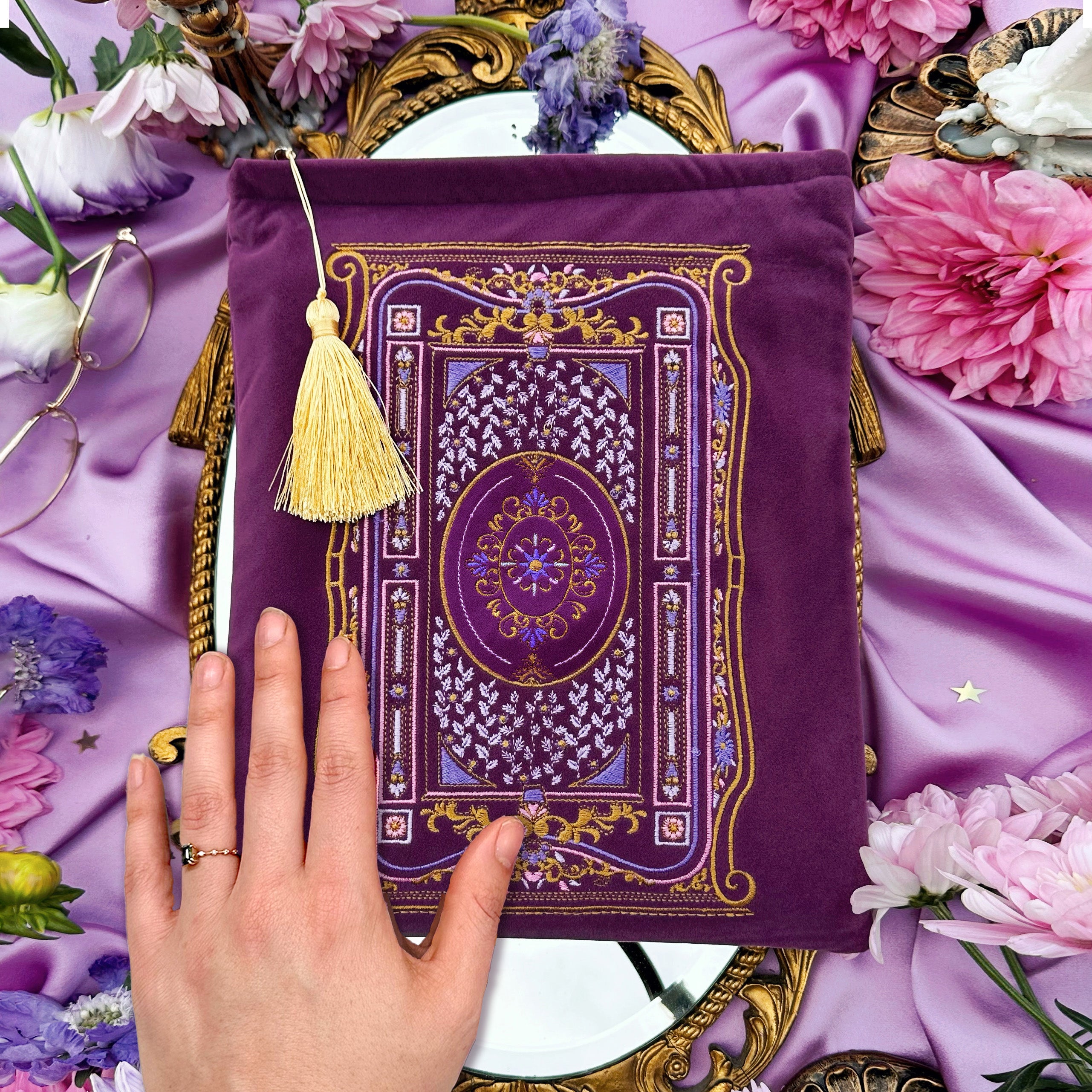 Once Upon A Time - Book Sleeve - Purple - The Quirky Cup Collective