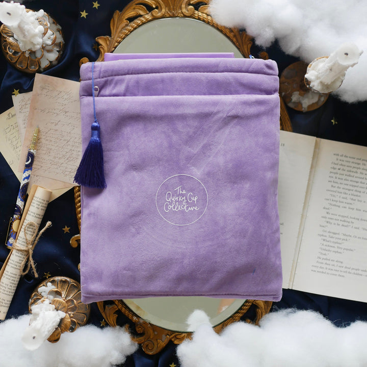 Otherworldly Book & iPad Sleeve - Lilac - Purple - The Quirky Cup Collective