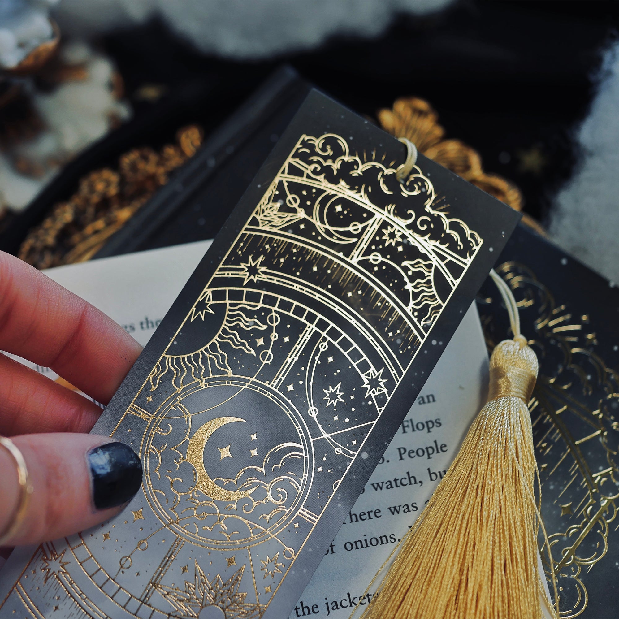 Otherworldly Bookmark - Black - The Quirky Cup Collective