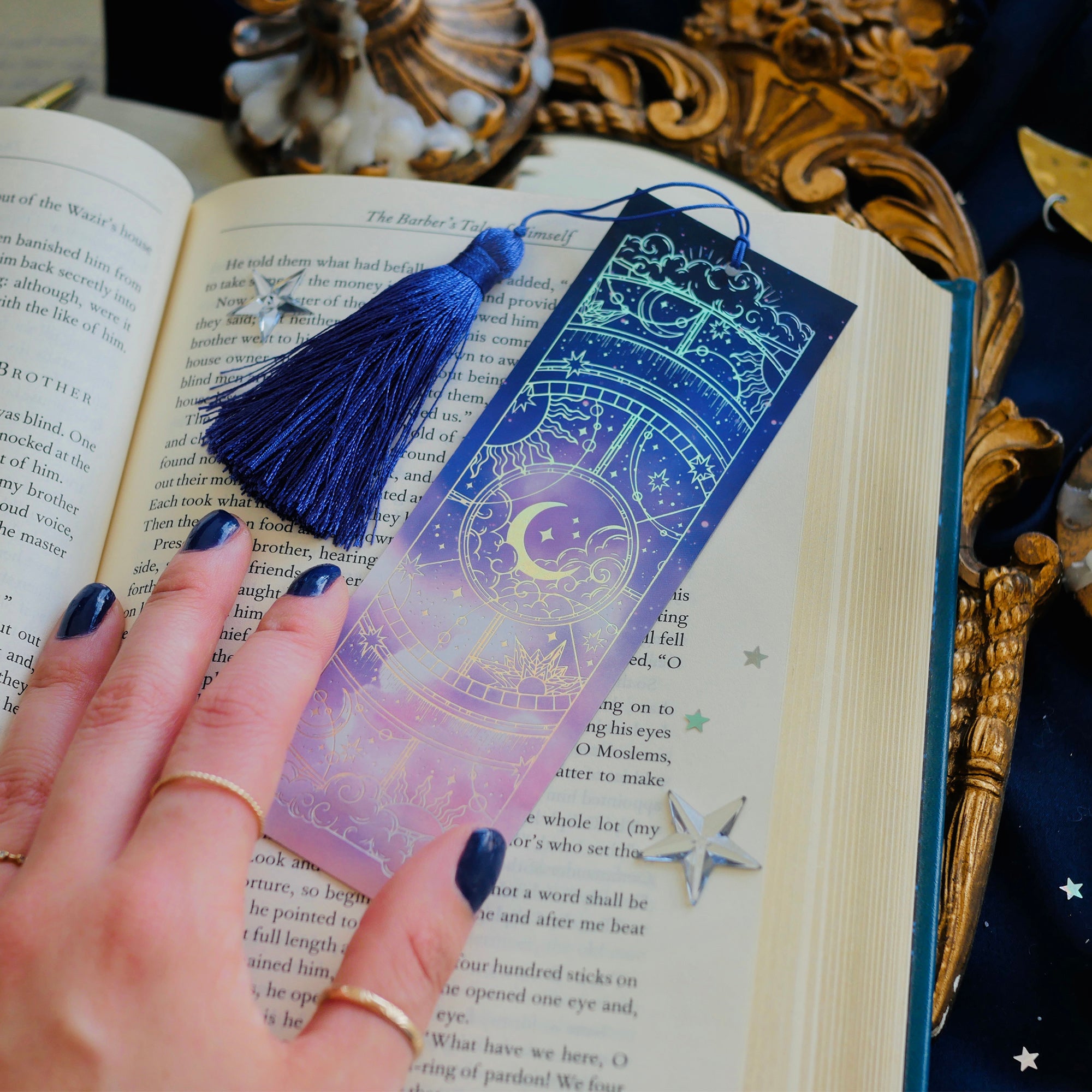Otherworldly Bookmark - Blue - The Quirky Cup Collective