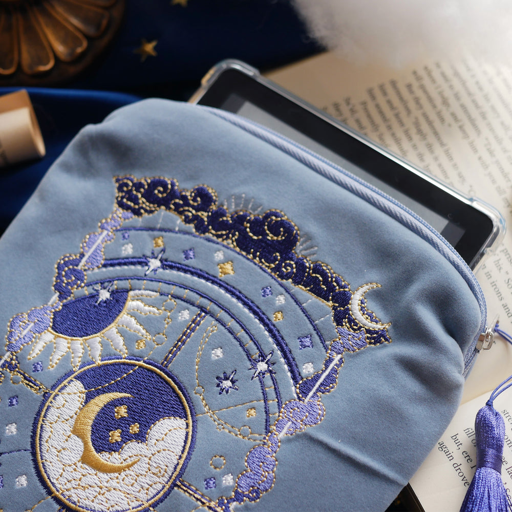 Otherworldly Kindle & E-reader Sleeve - Blue - The Quirky Cup Collective