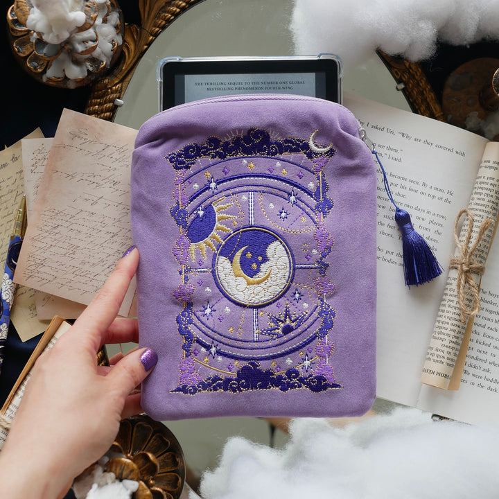 Otherworldly Kindle & E-reader Sleeve - Purple - The Quirky Cup Collective