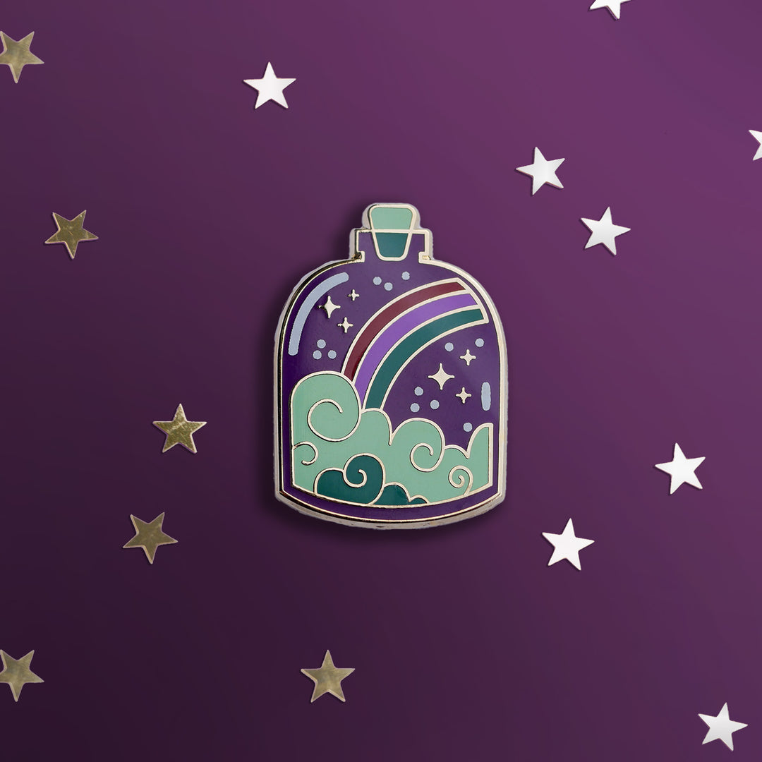 Pride Potion Bottle - Enamel Pin - The Quirky Cup Collective