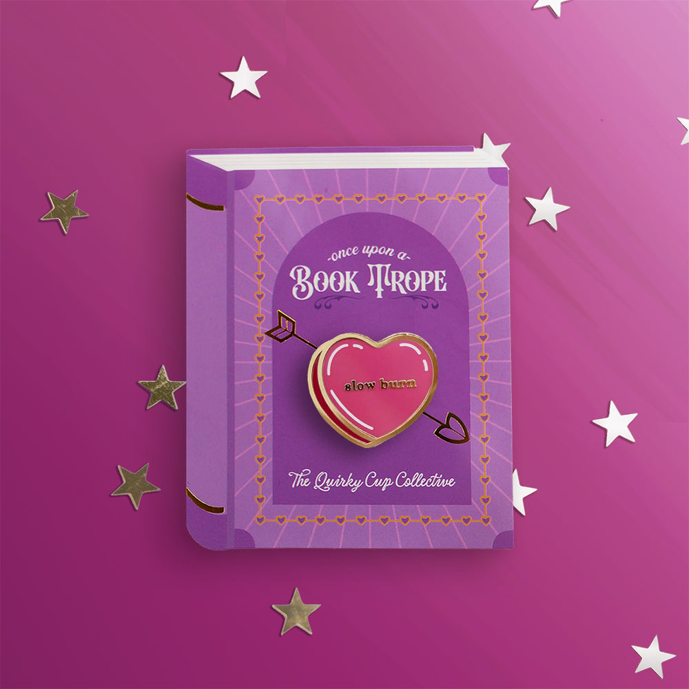 Slow Burn - Candy Heart - Enamel Pins - The Quirky Cup Collective