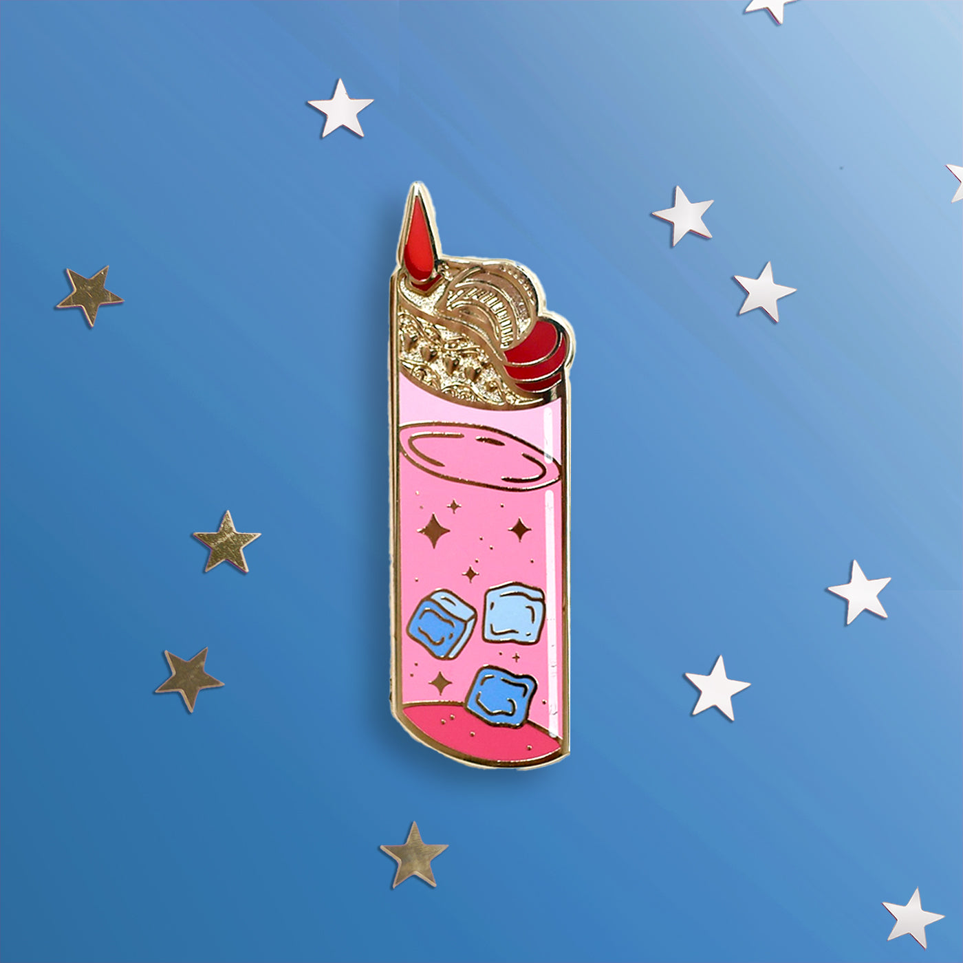 Slow Burn Lighter - Enamel Pin - The Quirky Cup Collective