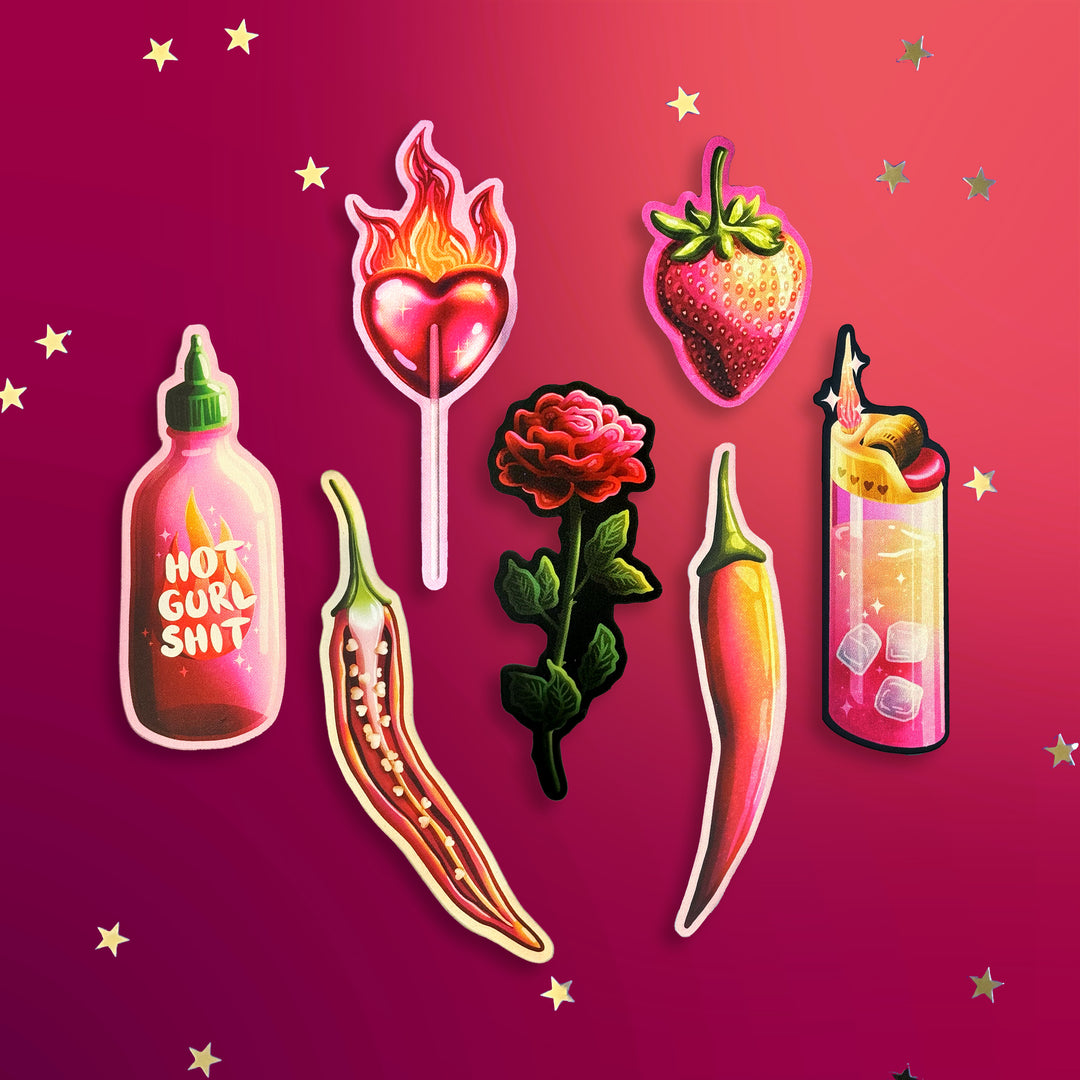 Spicy Romance - Sticker Set - The Quirky Cup Collective