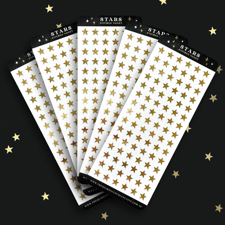 Star rating - sticker sheet- reading journal - the quirky cup collective
