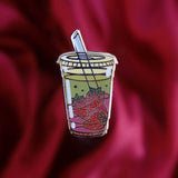 Strawberry Matcha Pin