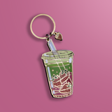 Strawberry Matcha Keyring