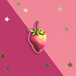 Strawberry Kissed Sticker - The Quirky Cup Collective