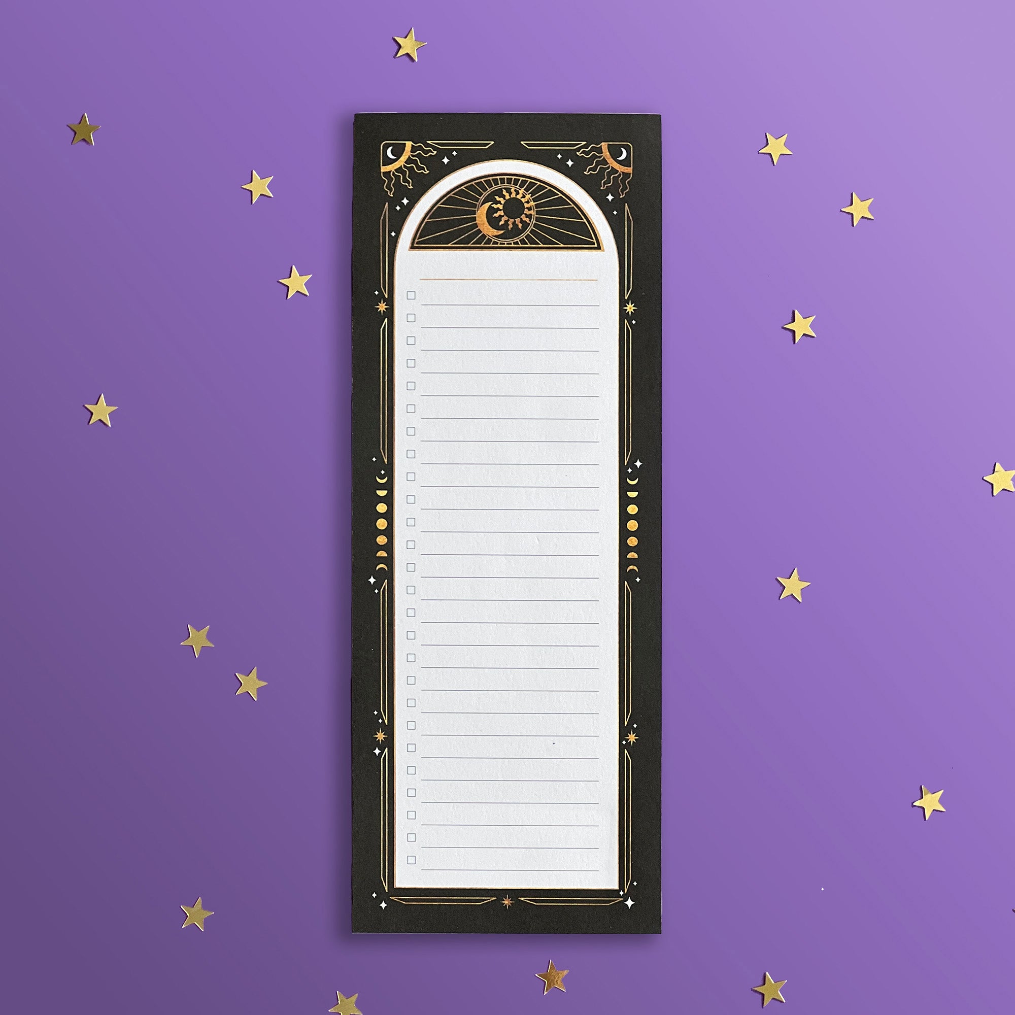 Sun & Moon - Notepad - Shopping list - Organisation - The Quirky Cup Collective