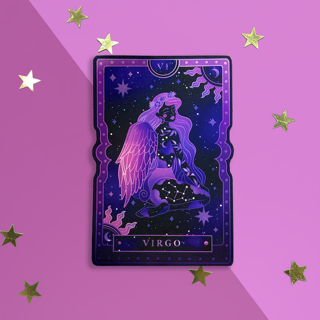Virgo - Zodiac Tarot Sticker - The Quirky Cup Collective