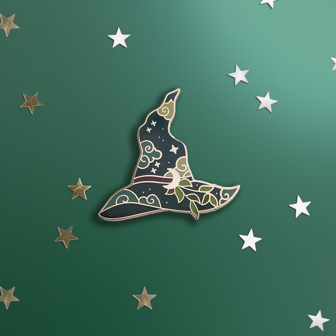 Witches Hat - Enamel Pin - The Quirky Cup Collective