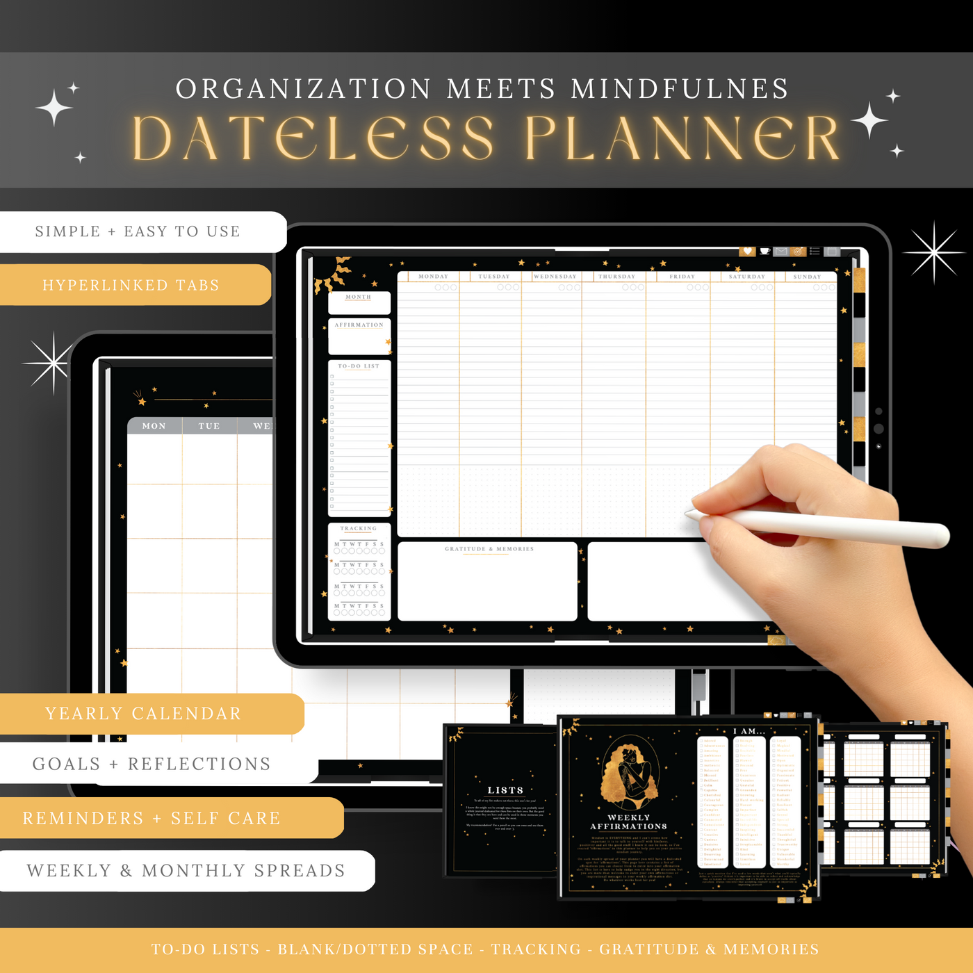 Wonderland Dateless Planner - Digital - The Quirky Cup Collective