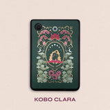 Wonderland eReader Sticker Insert Green- Kobo Clara