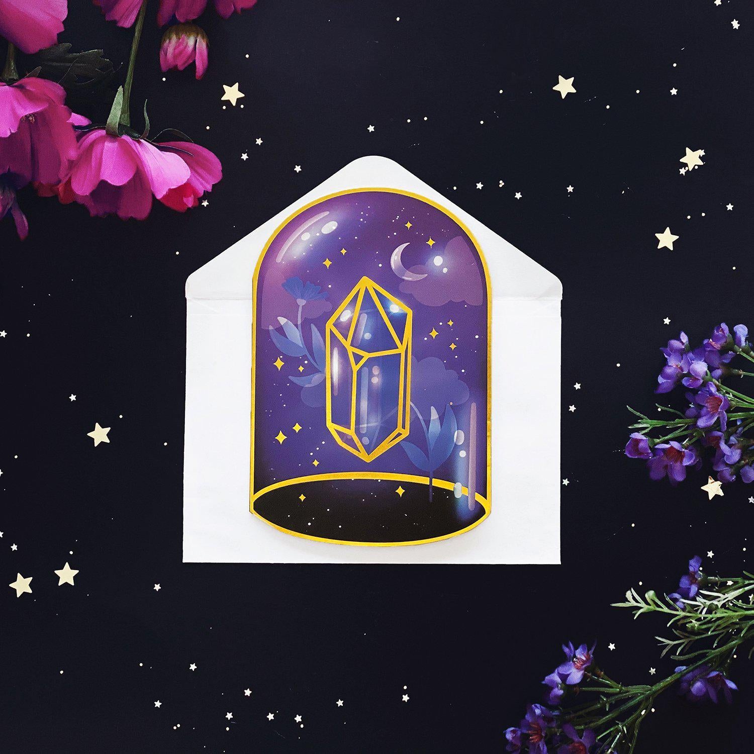 Crystal Dome Card - The Quirky Cup Collective