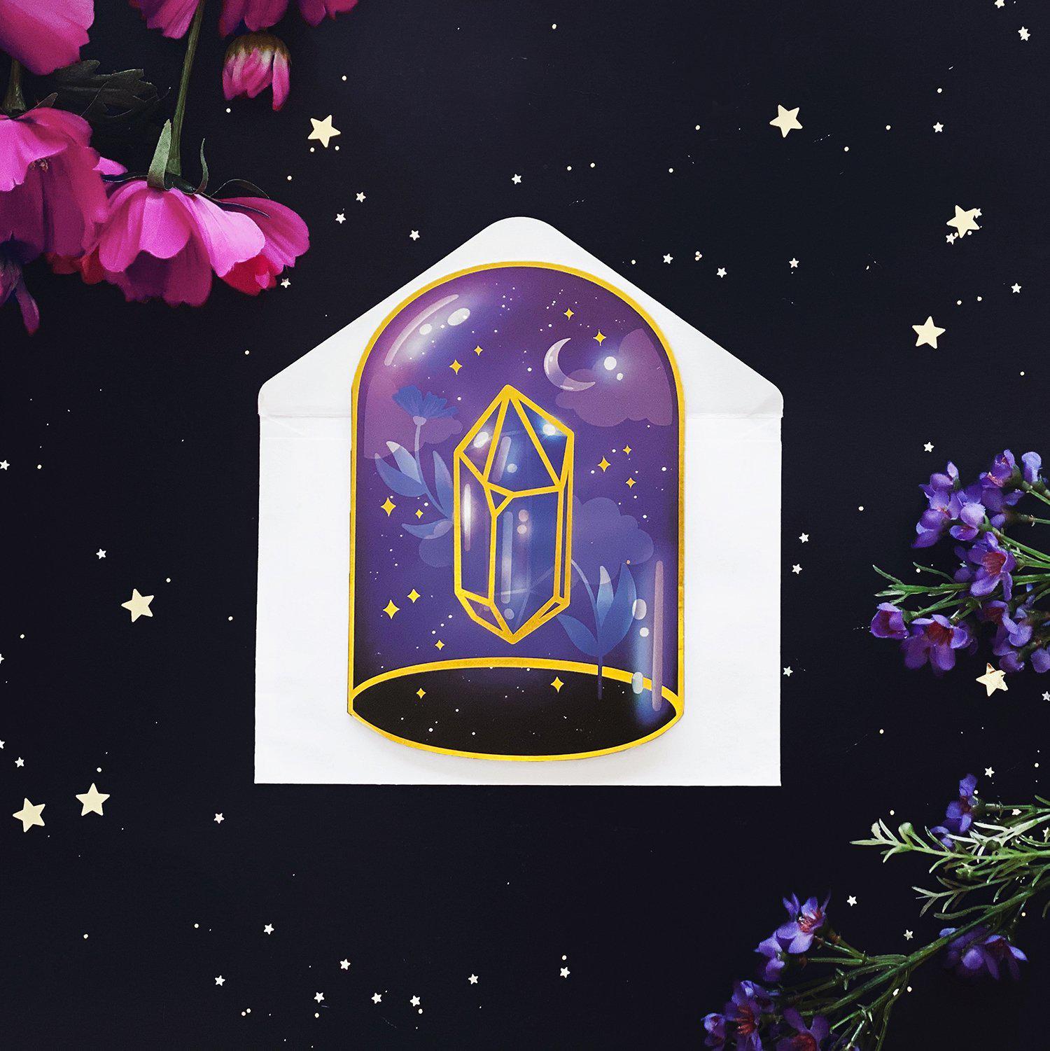 Crystal Dome Card - The Quirky Cup Collective