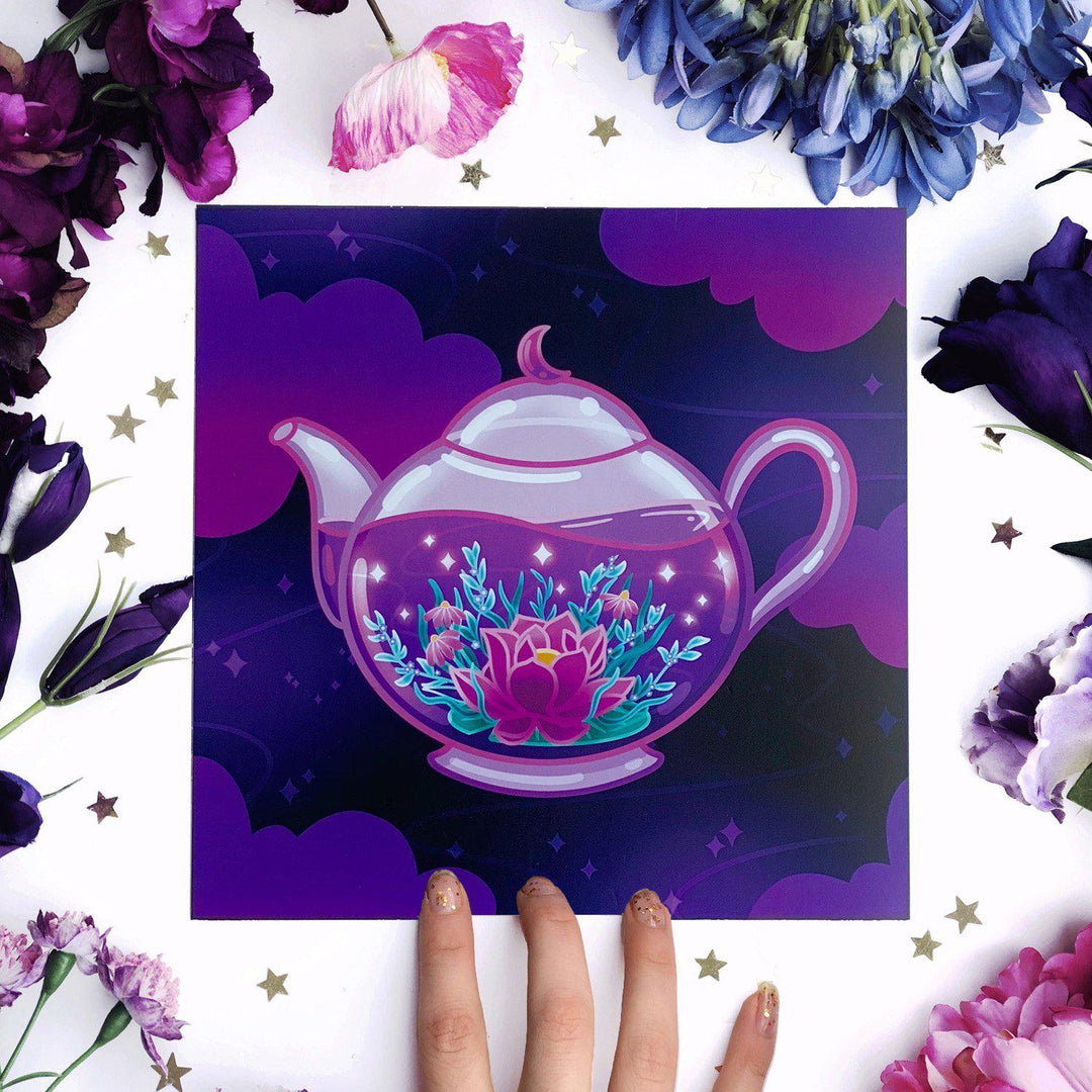 Enchanting Teapot Art Print - The Quirky Cup Collective