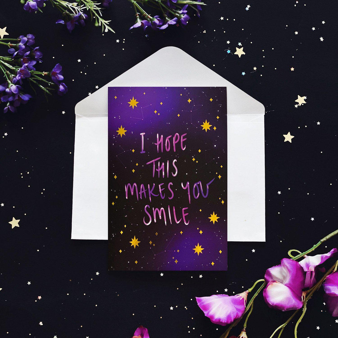 I Hope This Makes You Smile Card - The Quirky Cup Collective