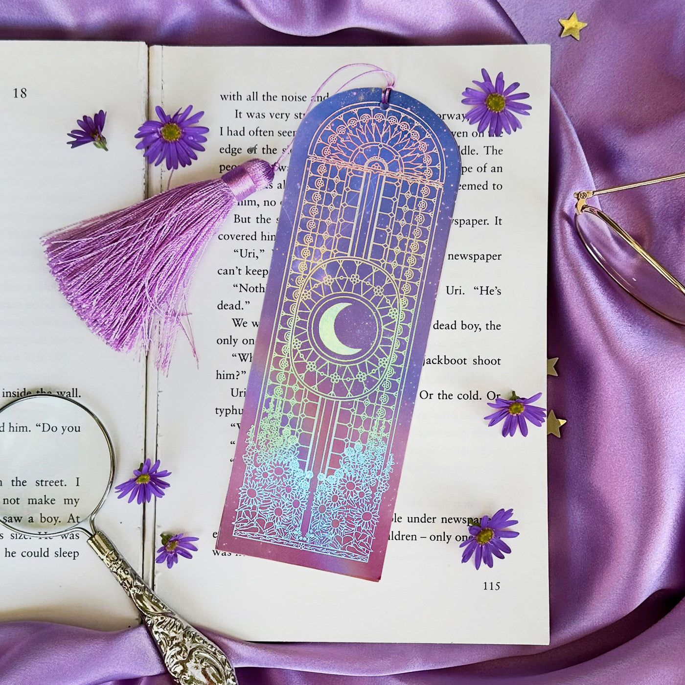 Iridescence Bookmark - purple - The Quirky Cup Collective