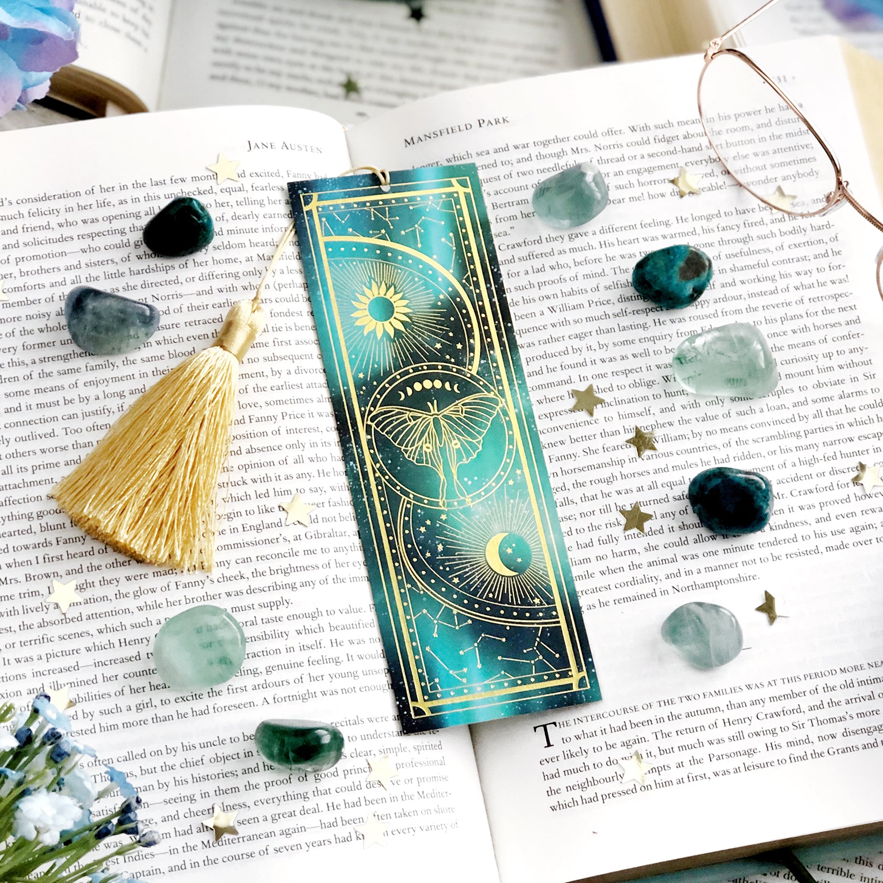 Luna Moth Bookmark - The Quirky Cup Collective