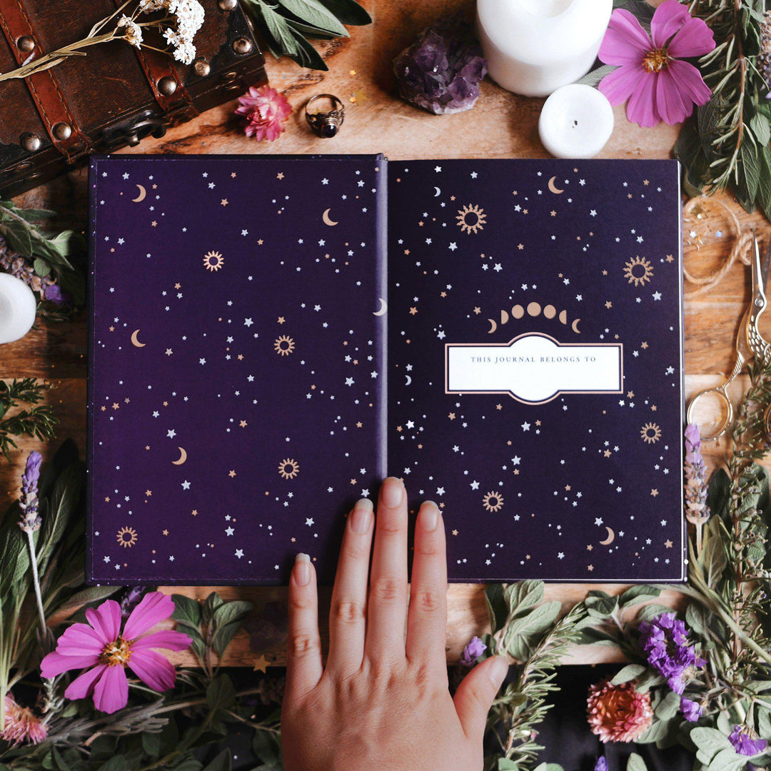 Made of Stars Journal-Notebook-The Quirky Cup Collective-Dotted-Blank-Lined-Notebook-180-pages-The Quirky Cup Collective