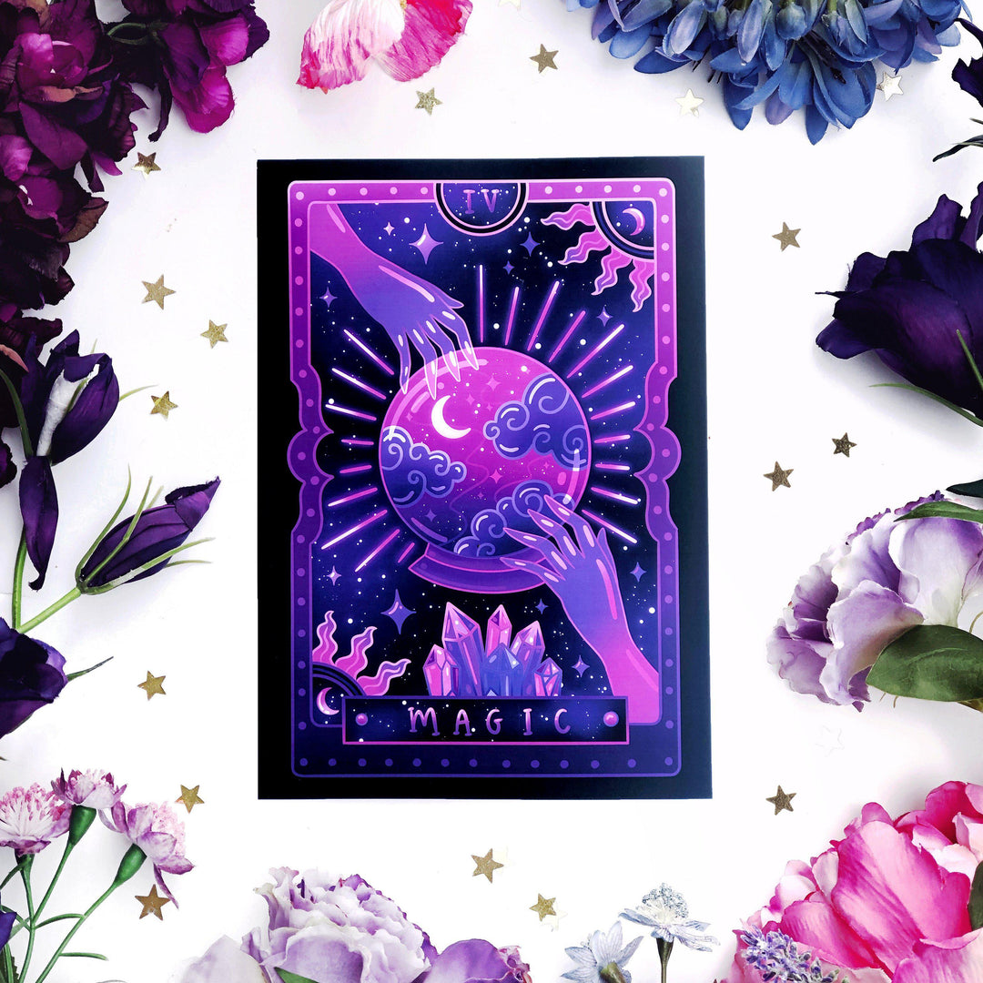 Magical Tarot Art Print A4 - The Quirky Cup Collective
