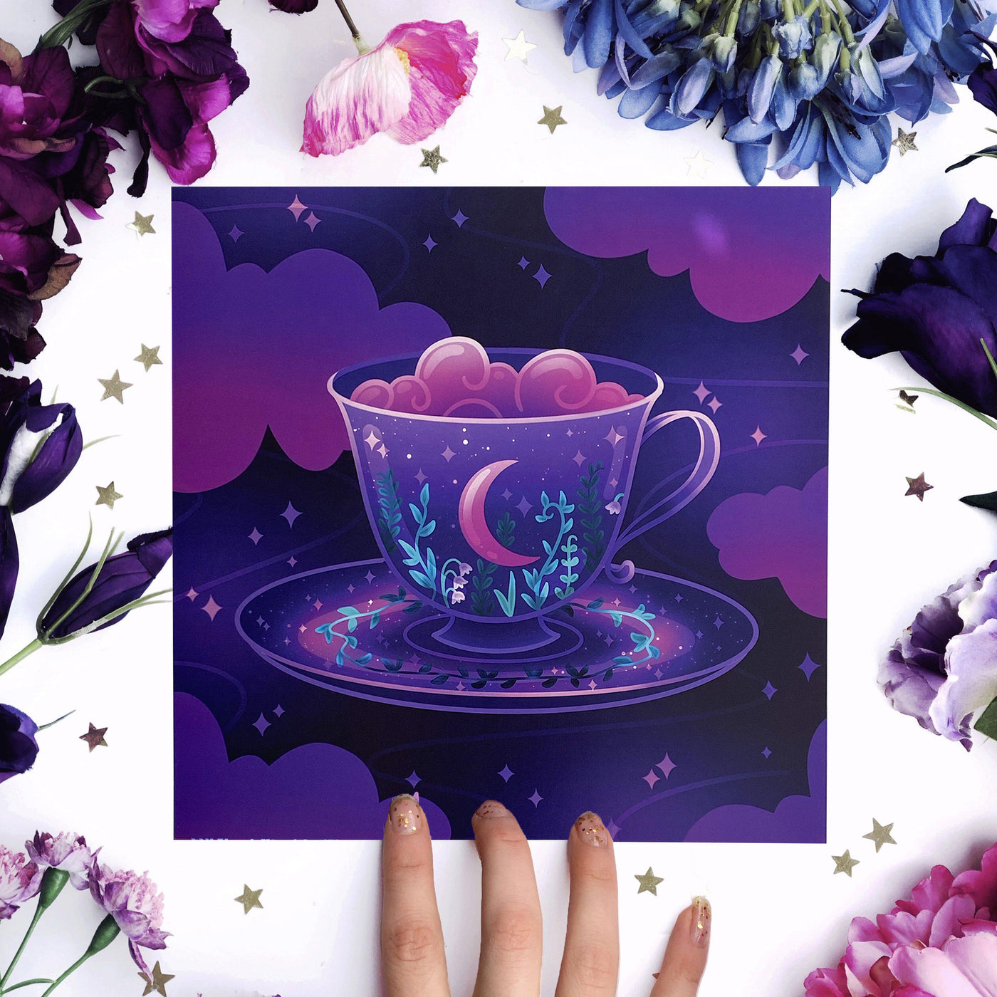 Magical Teacup Art Print - The Quirky Cup Collective