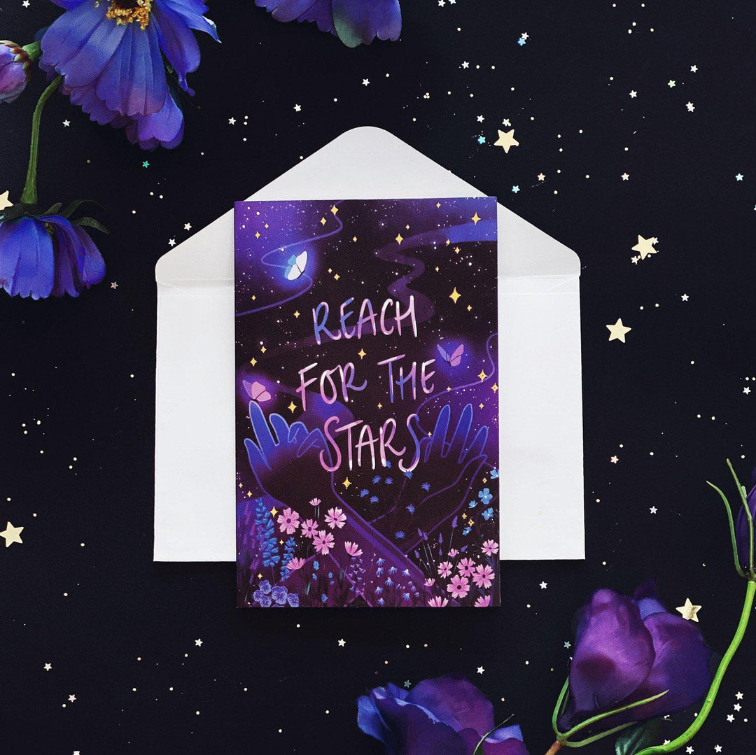 Reach for the Stars Card - The Quirky Cup Collective
