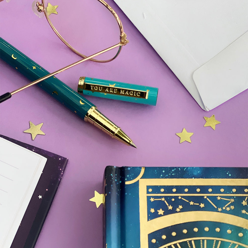 You Are Magic Pen Teal-Rollerball Gel Pen-The Quirky Cup Collective
