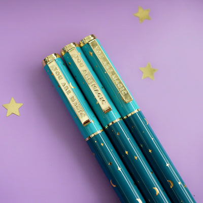 You Are Magic Pen Teal-Rollerball Gel Pen-The Quirky Cup Collective