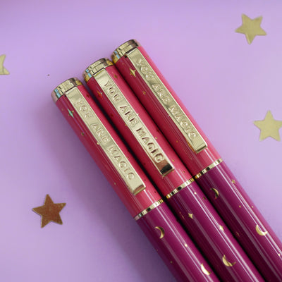 You Are Magic Pen Pink - Rollerball Gel Pen-The Quirky Cup Collective