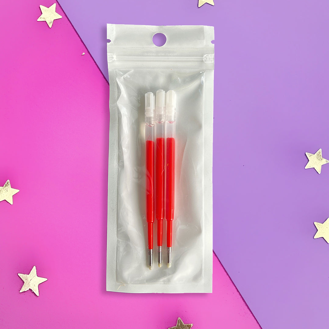 Red Pen refill - Set of 3 - The Quirky Cup Collective