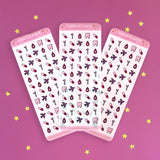 adult life - sticker sheet- planner stickers - the quirky cup collective