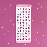 full set - reminders - organization - sticker sheet- planner stickers - the quirky cup collective