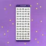 full set - reminders - organization - sticker sheet- planner stickers - the quirky cup collective