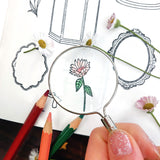 Frames and Florals Stamp Set - Rubber Stamps - The Quirky Cup Collective