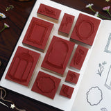Frames and Florals Stamp Set - Rubber Stamps - The Quirky Cup Collective