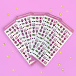 fundamental - everyday - organization - sticker sheet- planner stickers - the quirky cup collective
